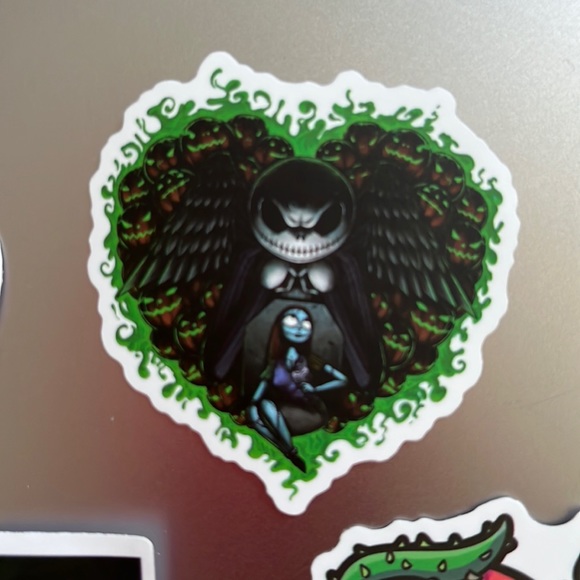 Set of 6 Jack Skellington Nightmare Before Christmas Waterproof Stickers - Picture 2 of 7